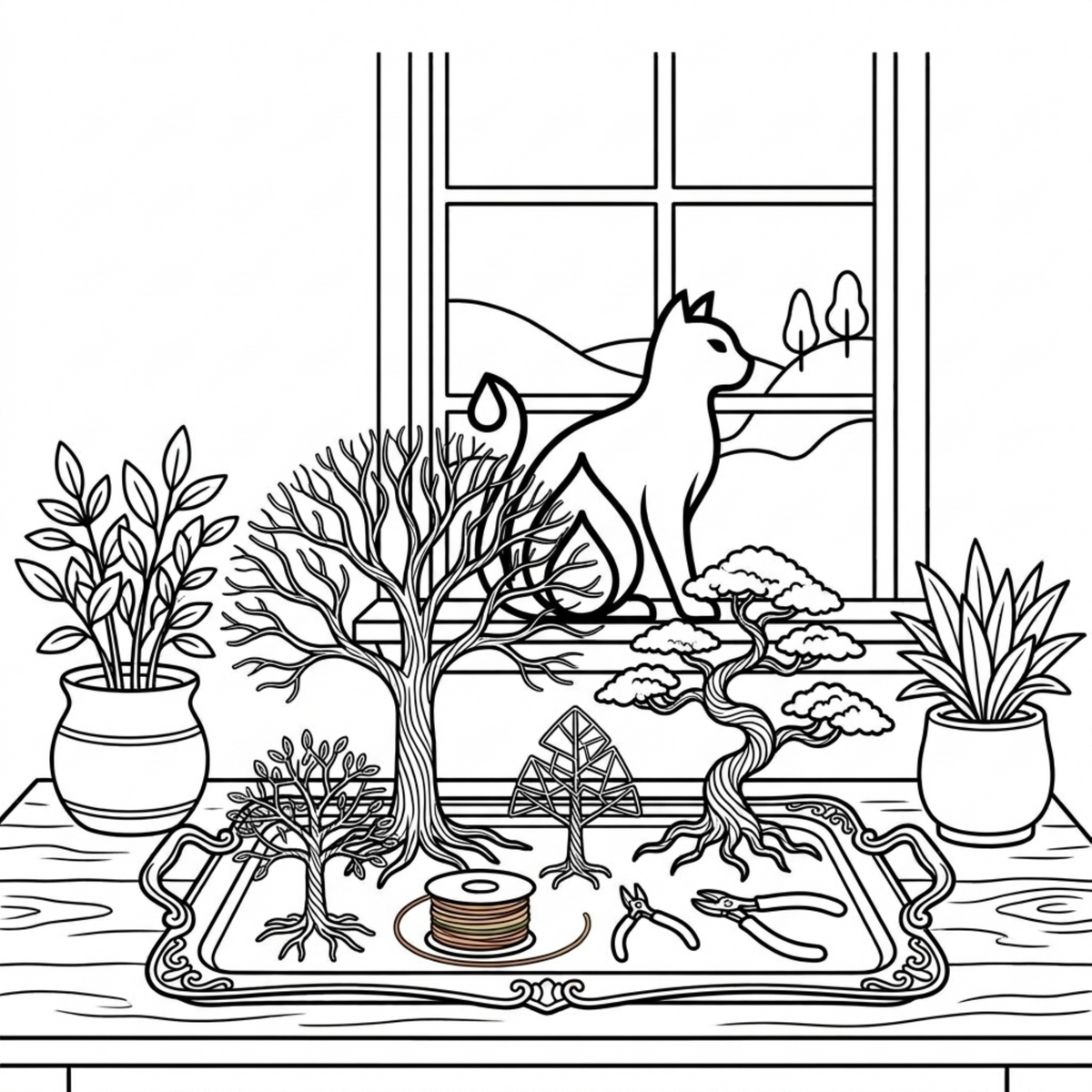 Still Life: The Art of Styling with Handcrafted Wire Trees