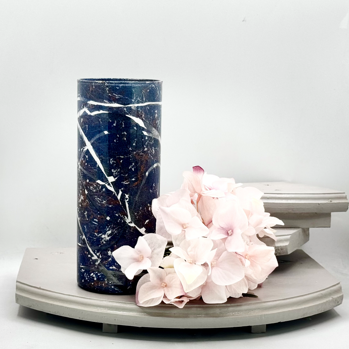 Artemis Sapphire Glass Vase Collection