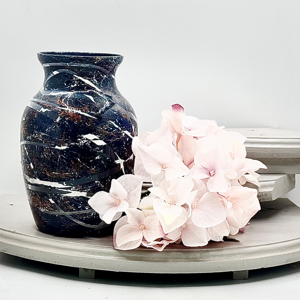 Artemis Sapphire Glass Vase Collection