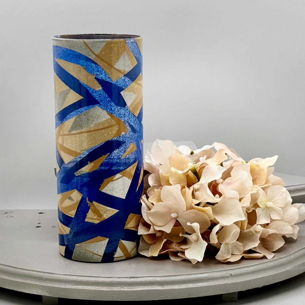 Azure Shard Glass Vase