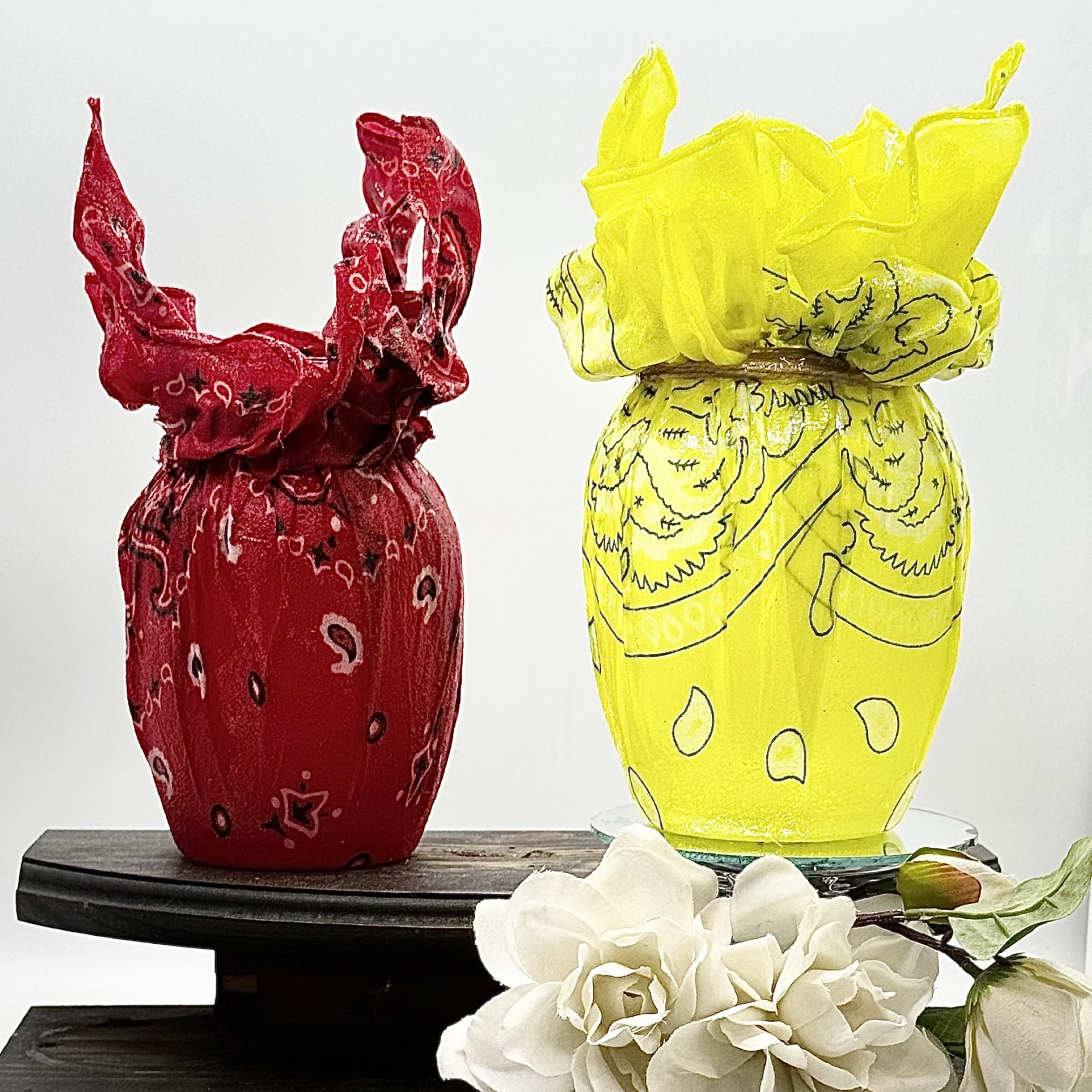 Cowboy Chic Glass Vase Collection
