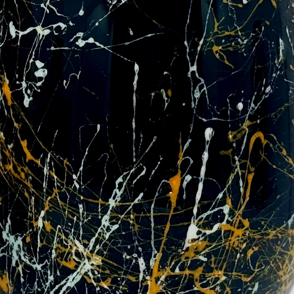 Black Industrial Stemless Wine Glass