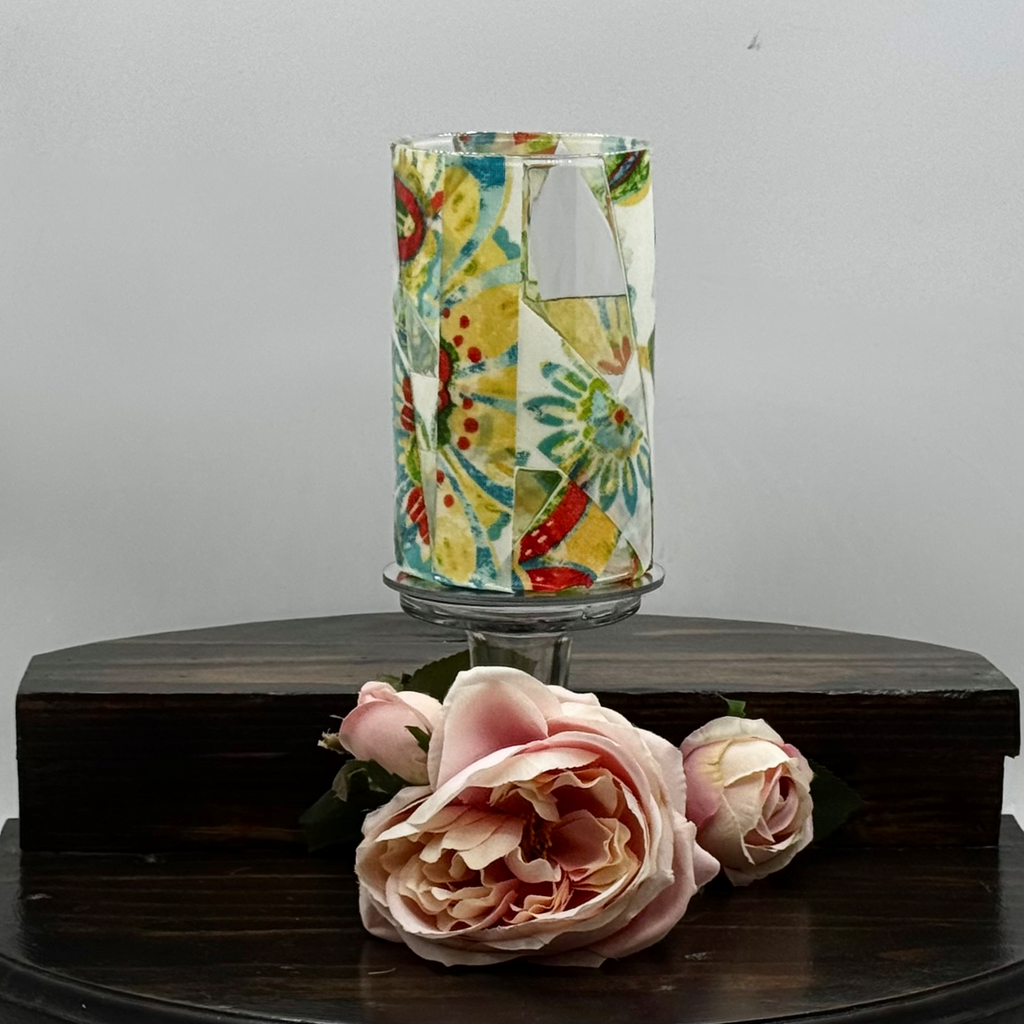 Botanical Tapestry Glass Vase Collection