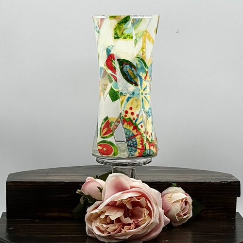 Botanical Tapestry Glass Vase Collection