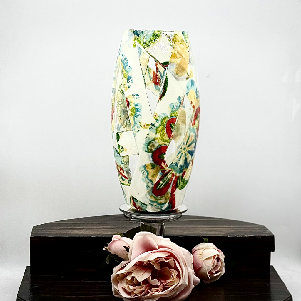 Botanical Tapestry Glass Vase Collection