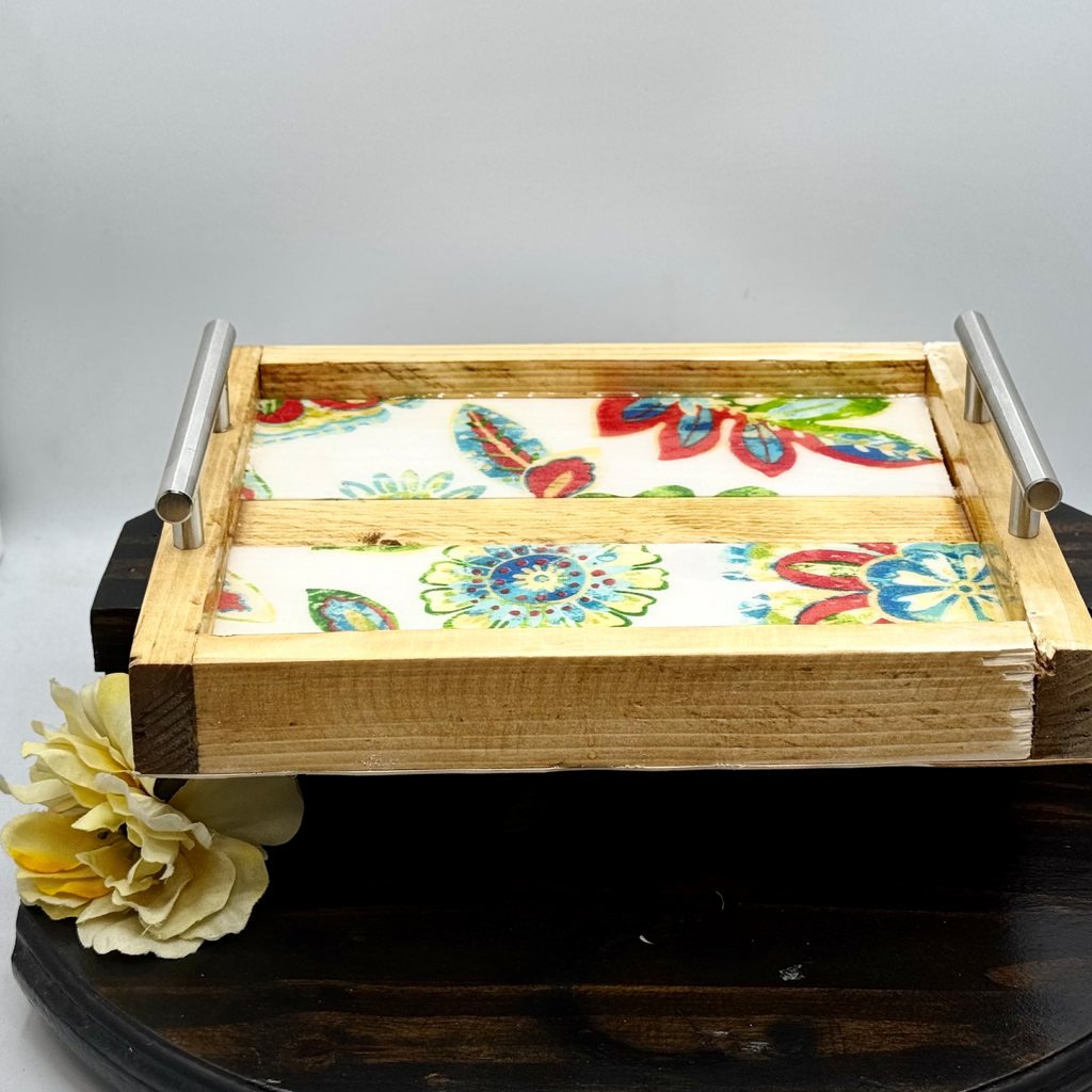 Botanical Tapestry Wooden Tray