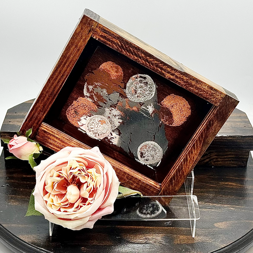 Brushed Bronze Wooden Tray