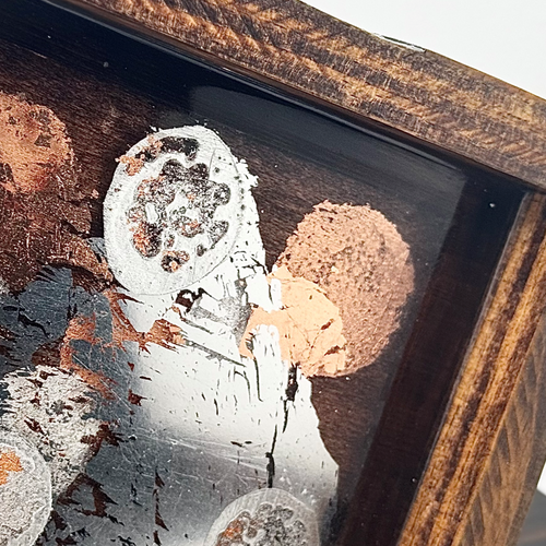 Brushed Bronze Wooden Tray