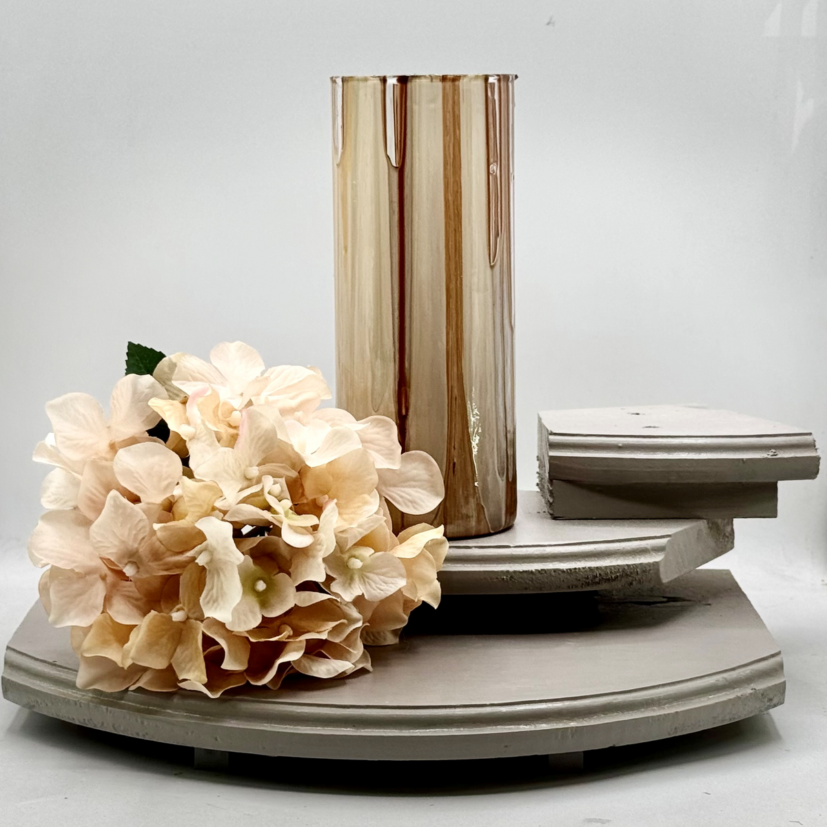 Caramel Drift Glass Vase Collection