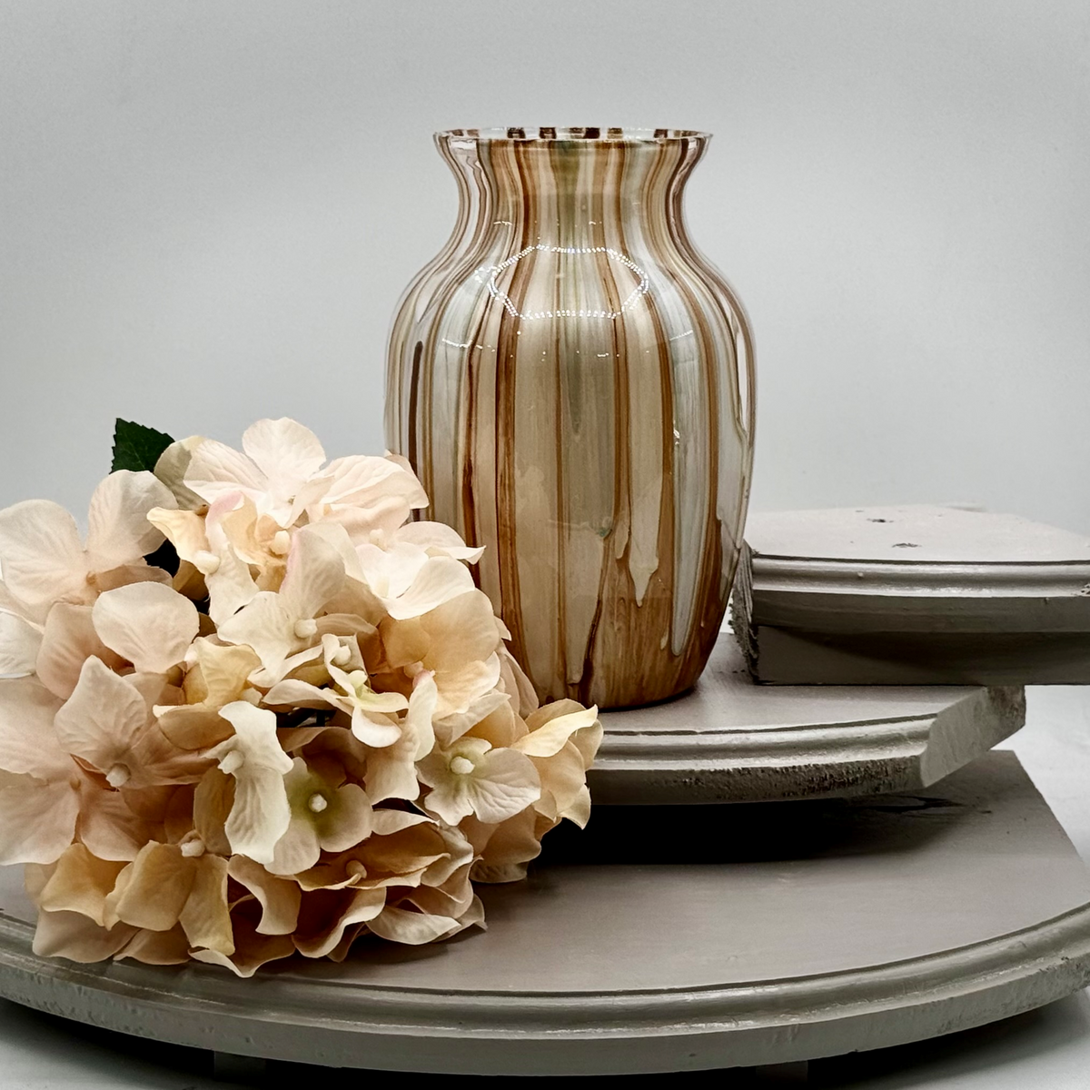 Caramel Drift Glass Vase Collection