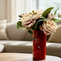 Cardinal Fire Glass Vase Collection
