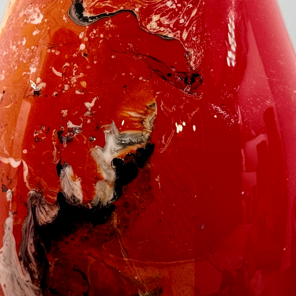 Cardinal Fire Glass Vase Collection