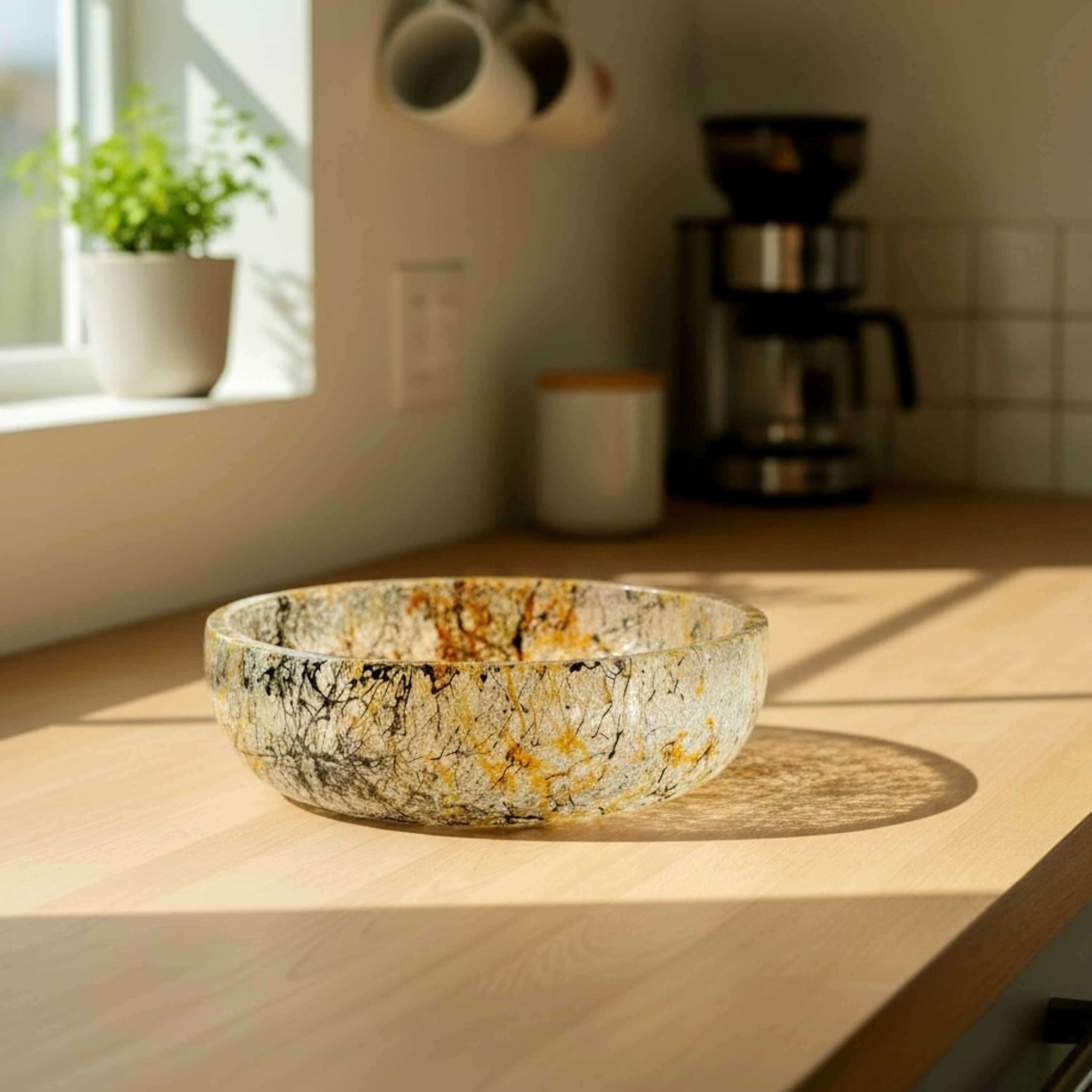 Celestial Splatter Resin Bowl