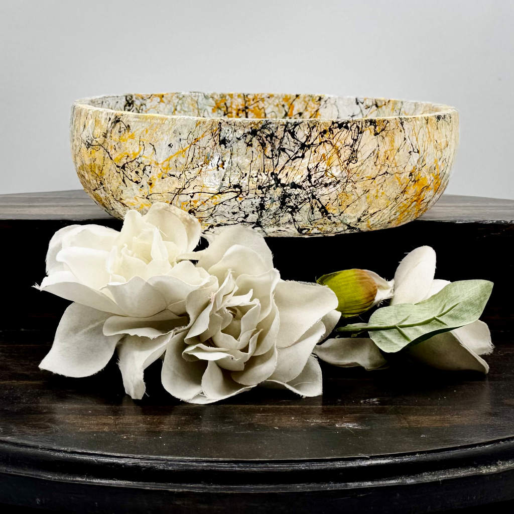 Celestial Splatter Resin Bowl
