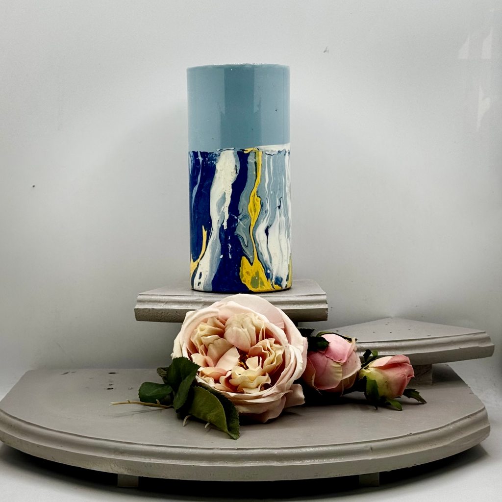 Cerulean Tide Glass Vase Collection
