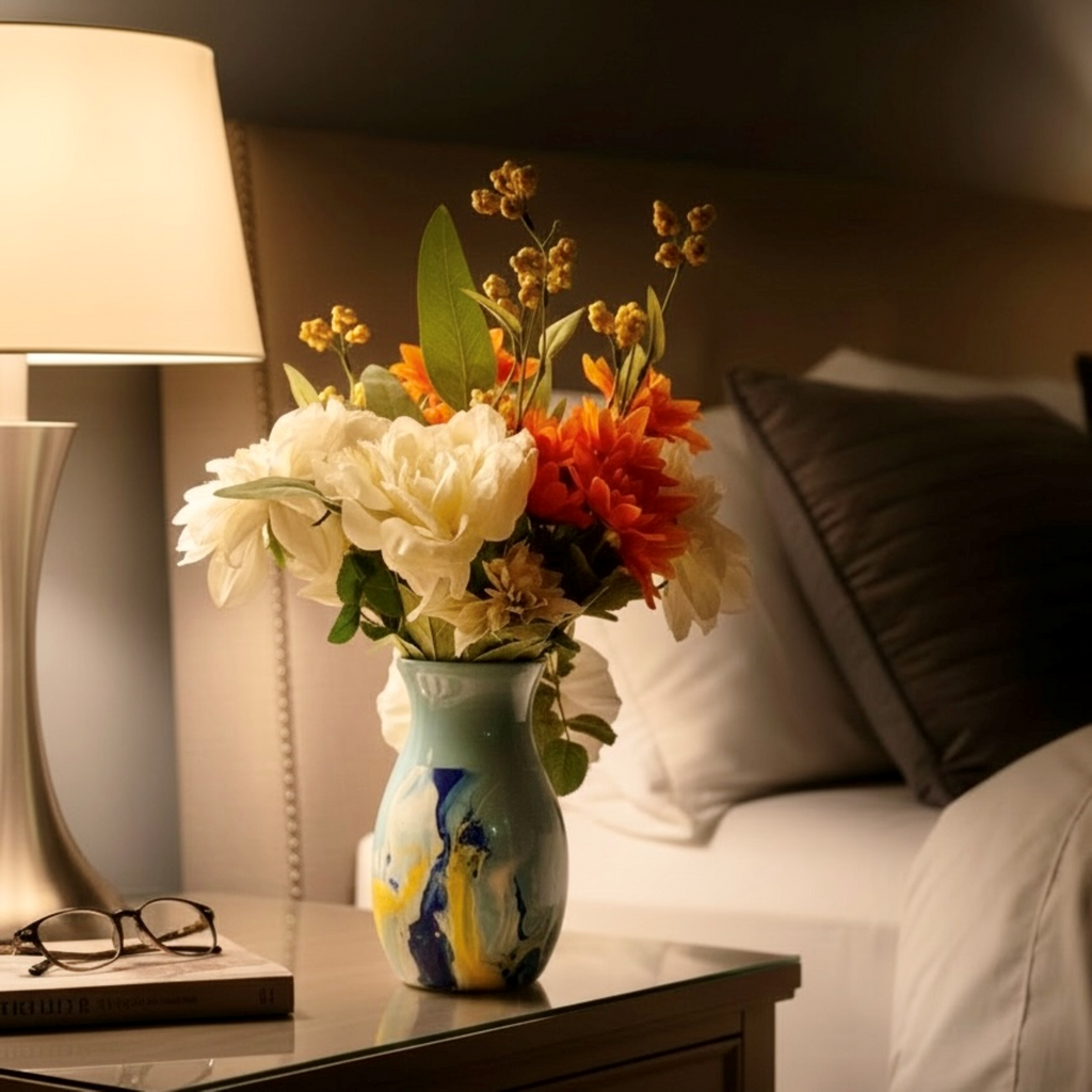 Cerulean Tide Glass Vase Collection
