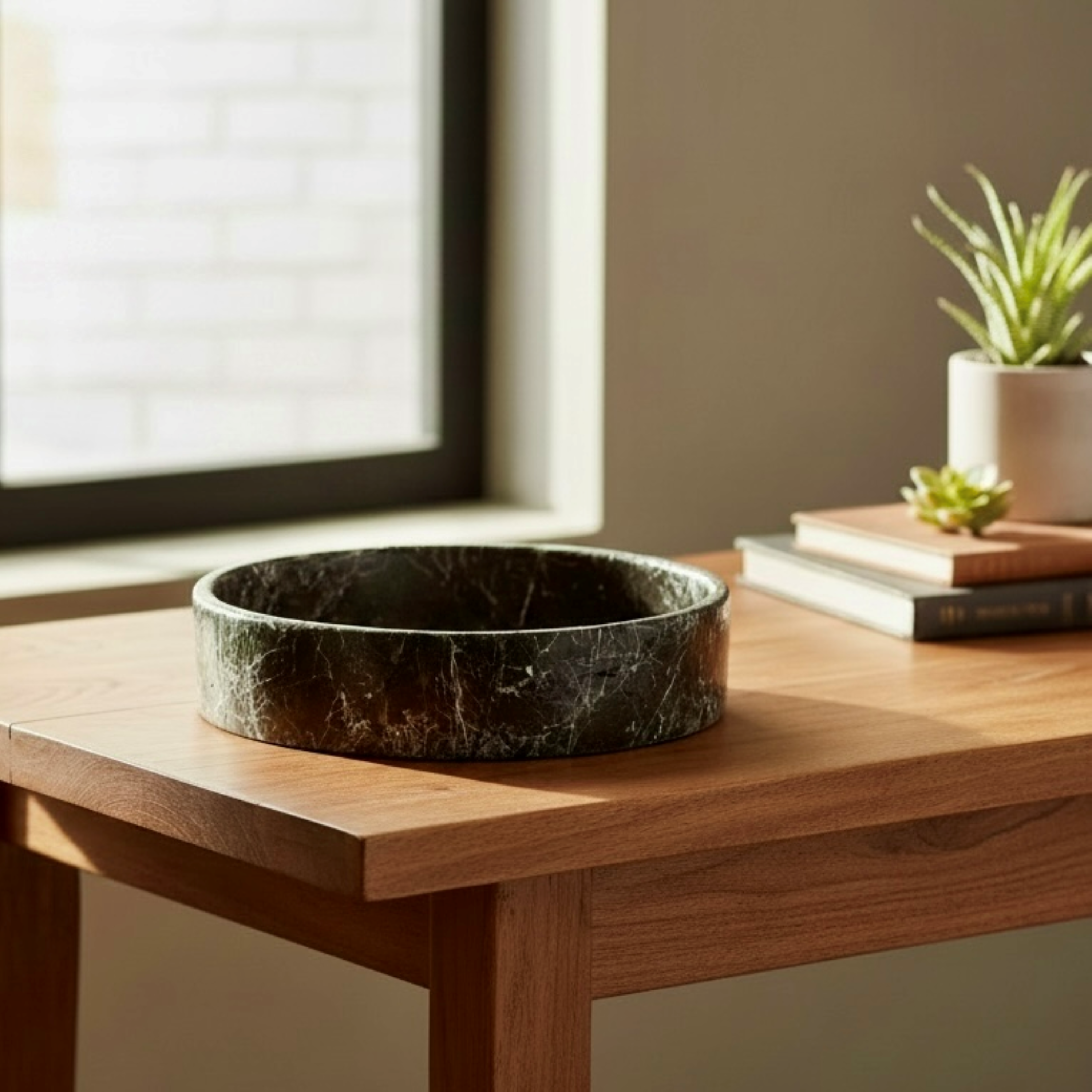 Charcoal Web Cement Bowl
