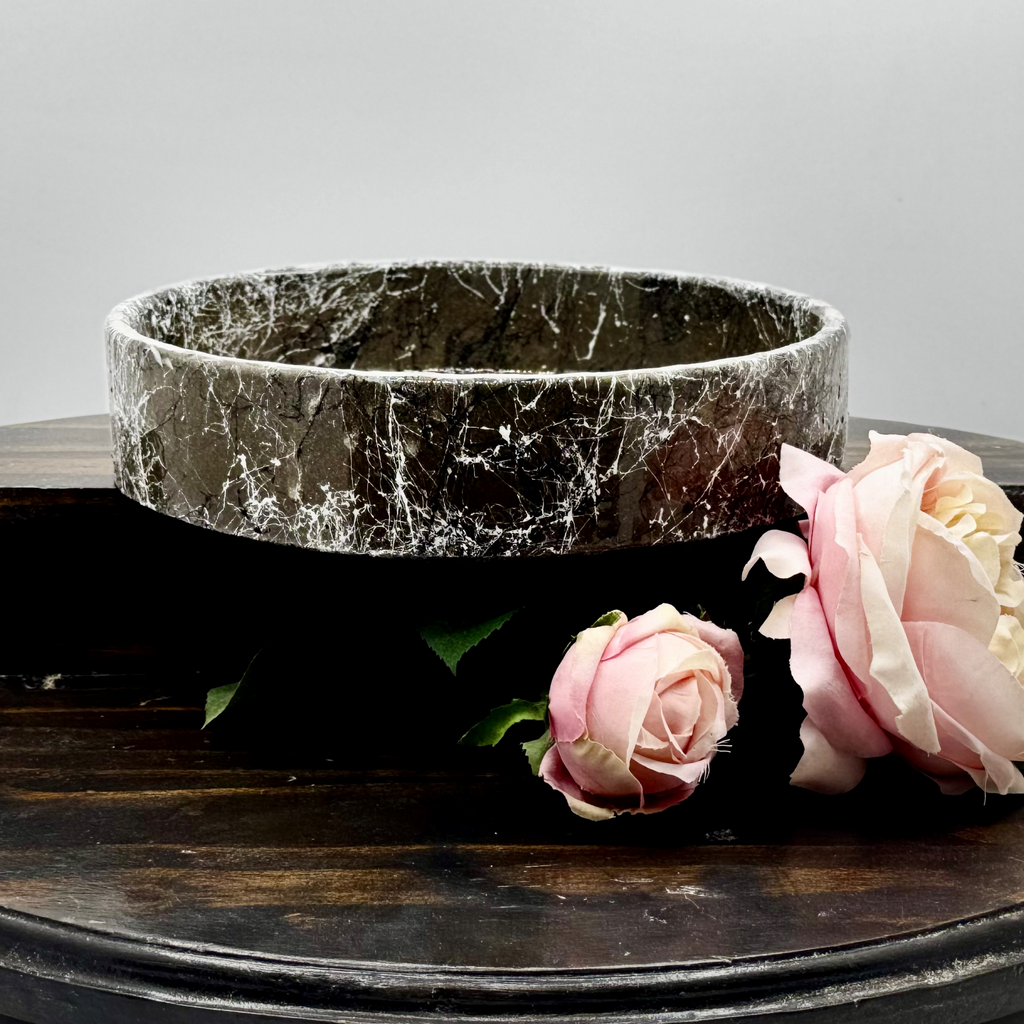 Charcoal Web Cement Bowl