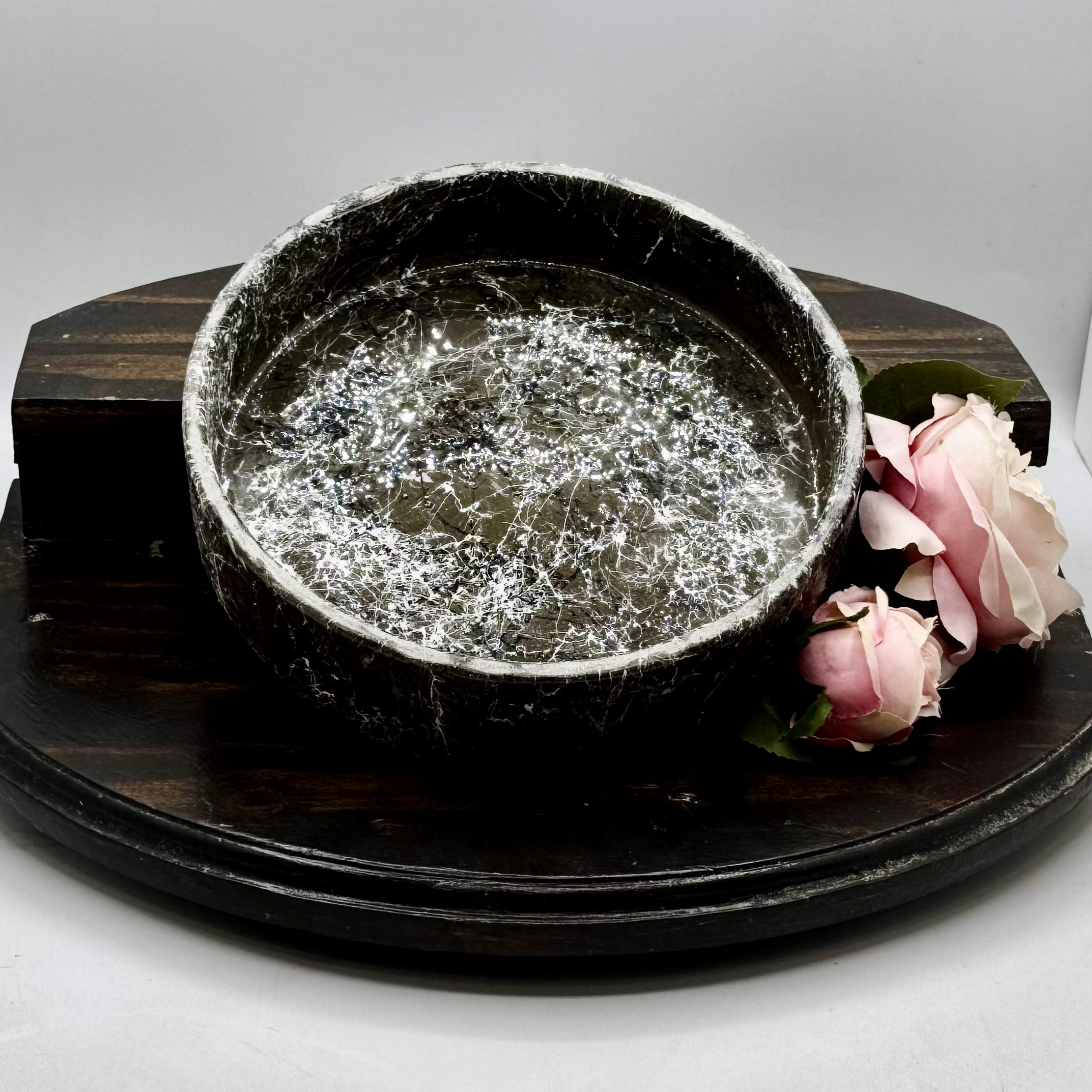 Charcoal Web Cement Bowl