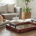 Charred Barnwood Wooden Tray Collection