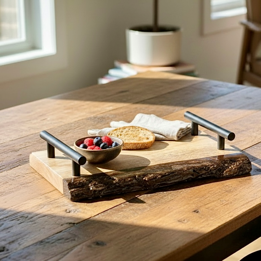 Coal Ridge Live Edge Wooden Tray