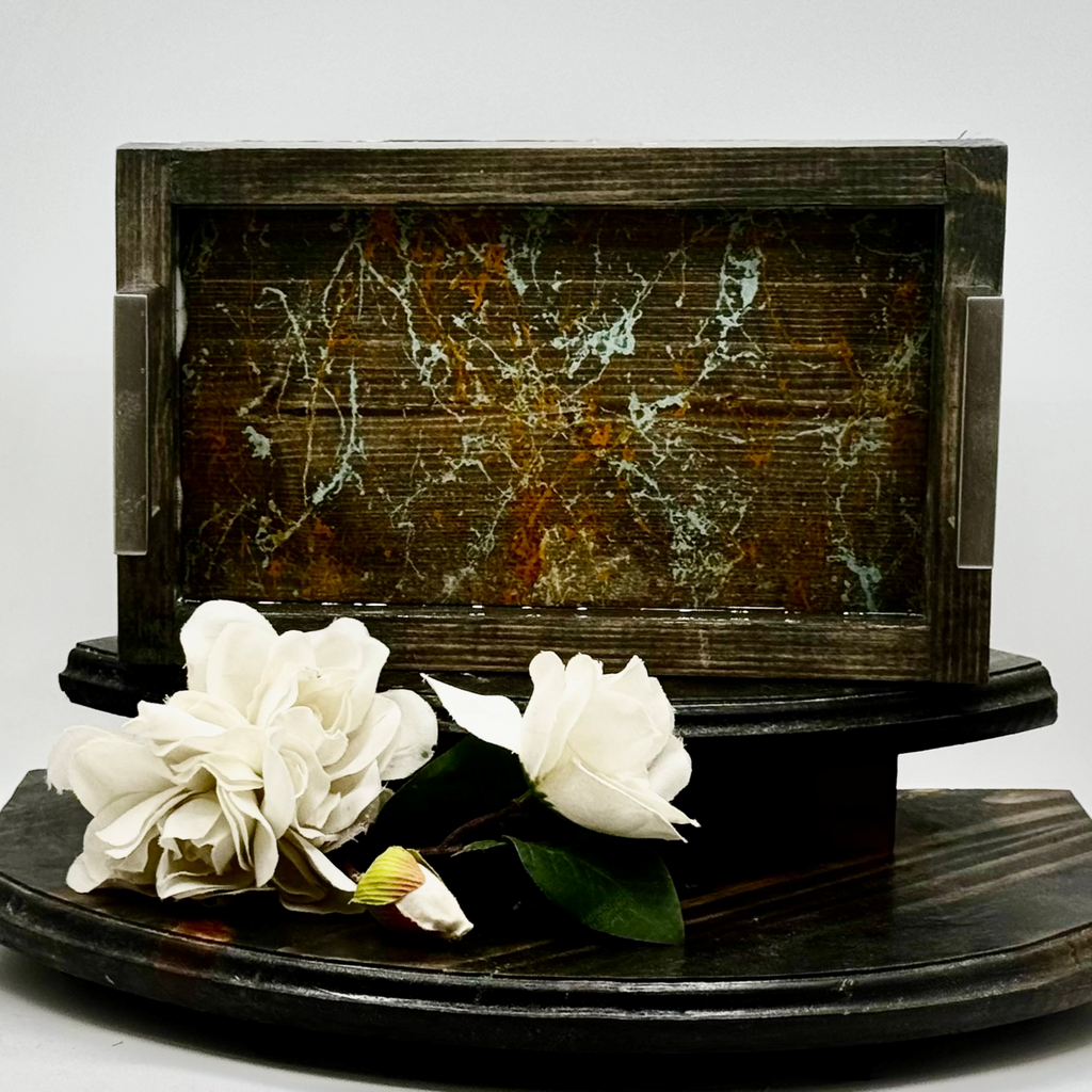 Coastal Swirl Wooden Tray Collection