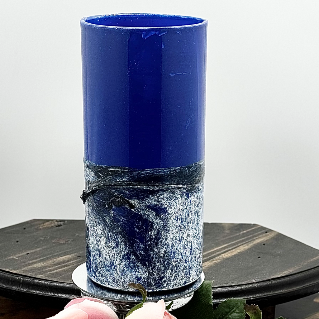 Cobalt Surge Glass Vase Collection