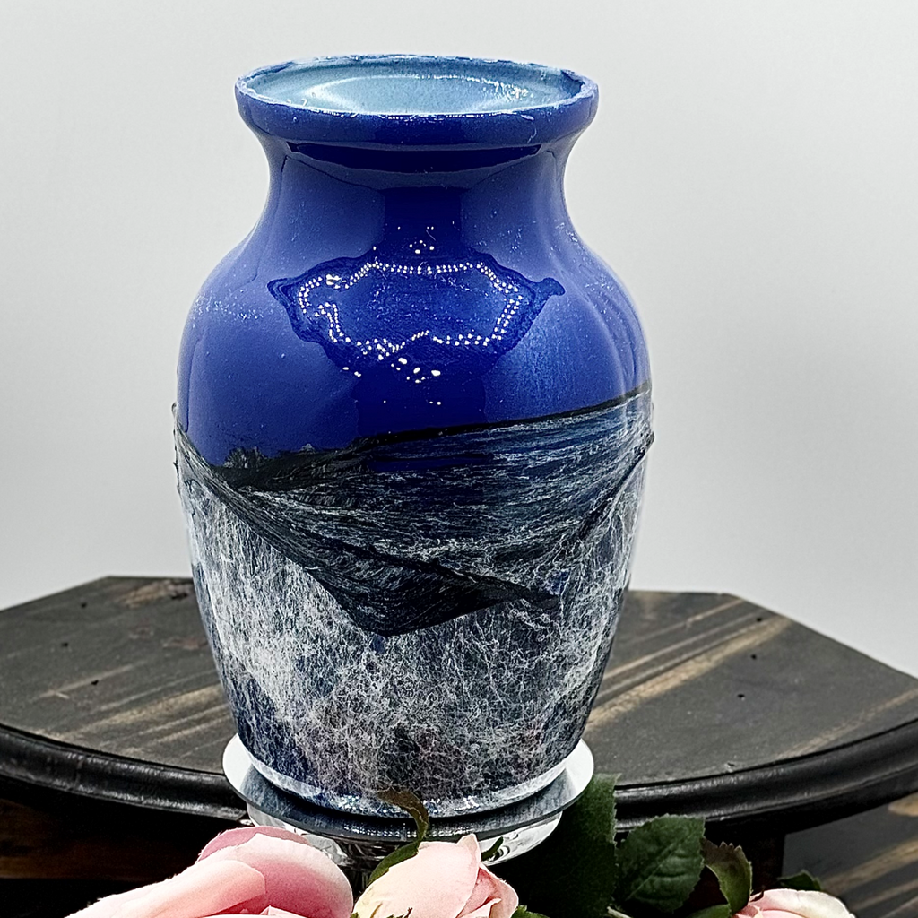 Cobalt Surge Glass Vase Collection