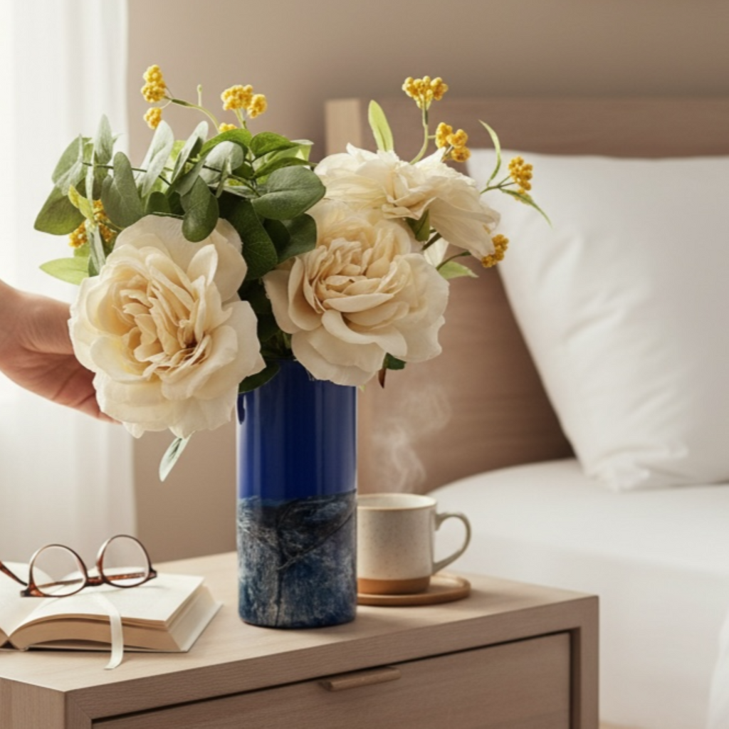 Cobalt Surge Glass Vase Collection