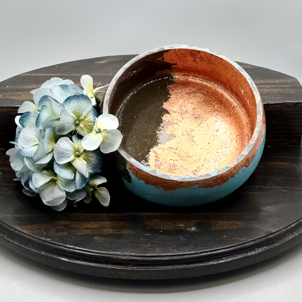 Copper Horizon Cement Bowl