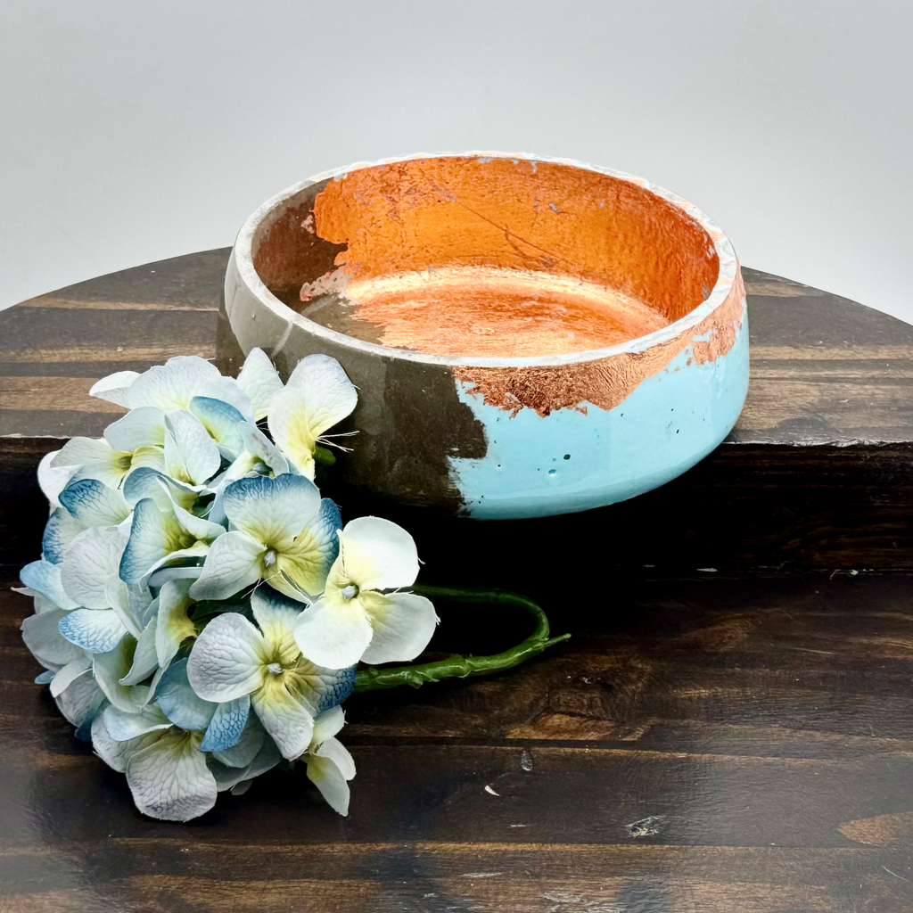 Copper Horizon Cement Bowl