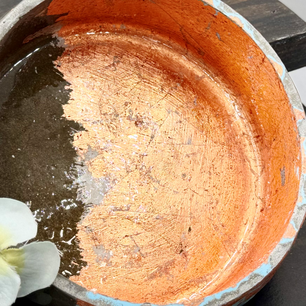 Copper Horizon Cement Bowl