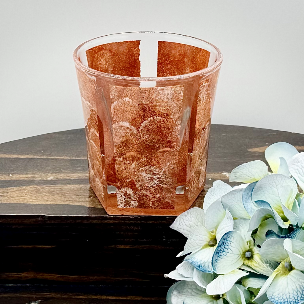 Copper Textured Rock Glass