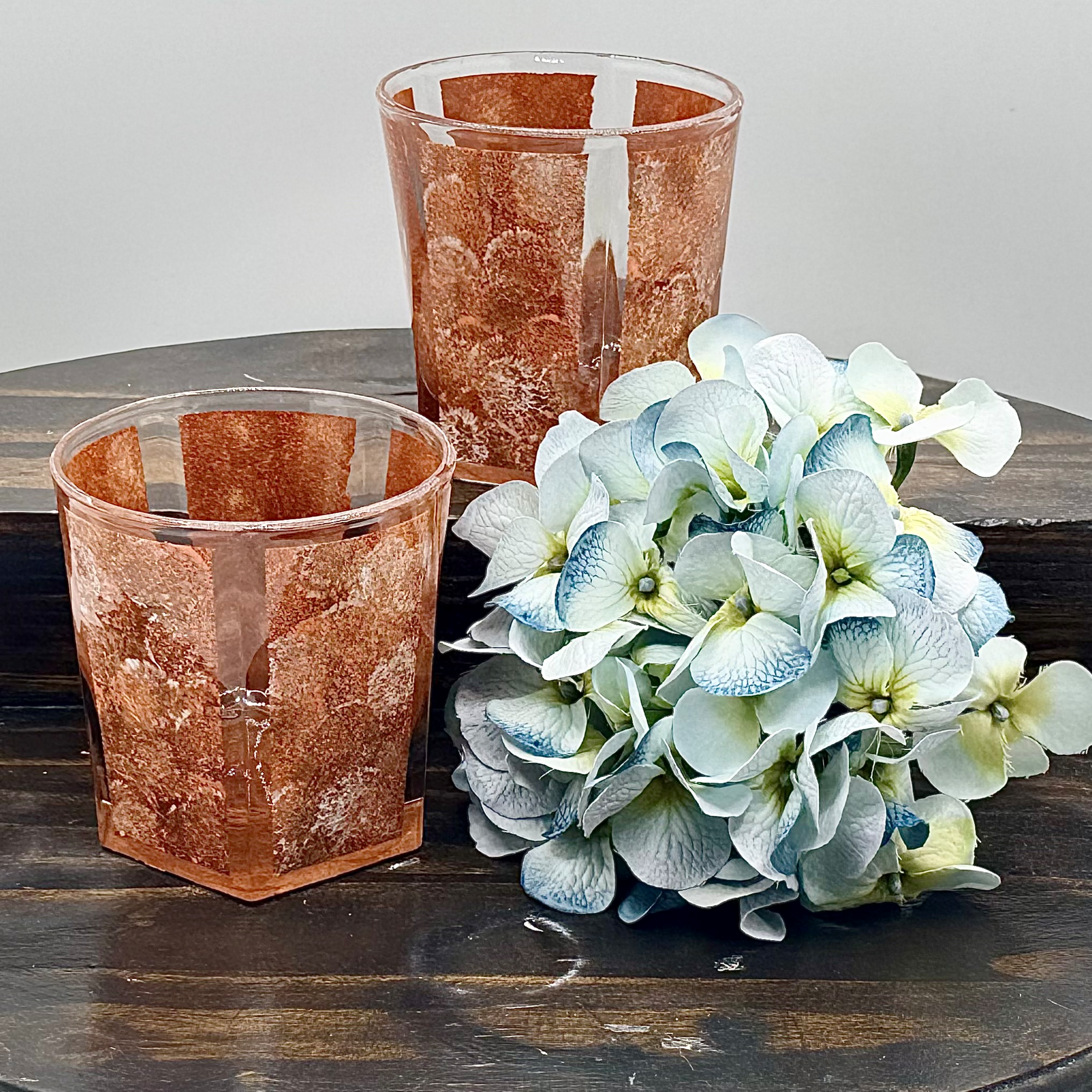 Copper Textured Rock Glass