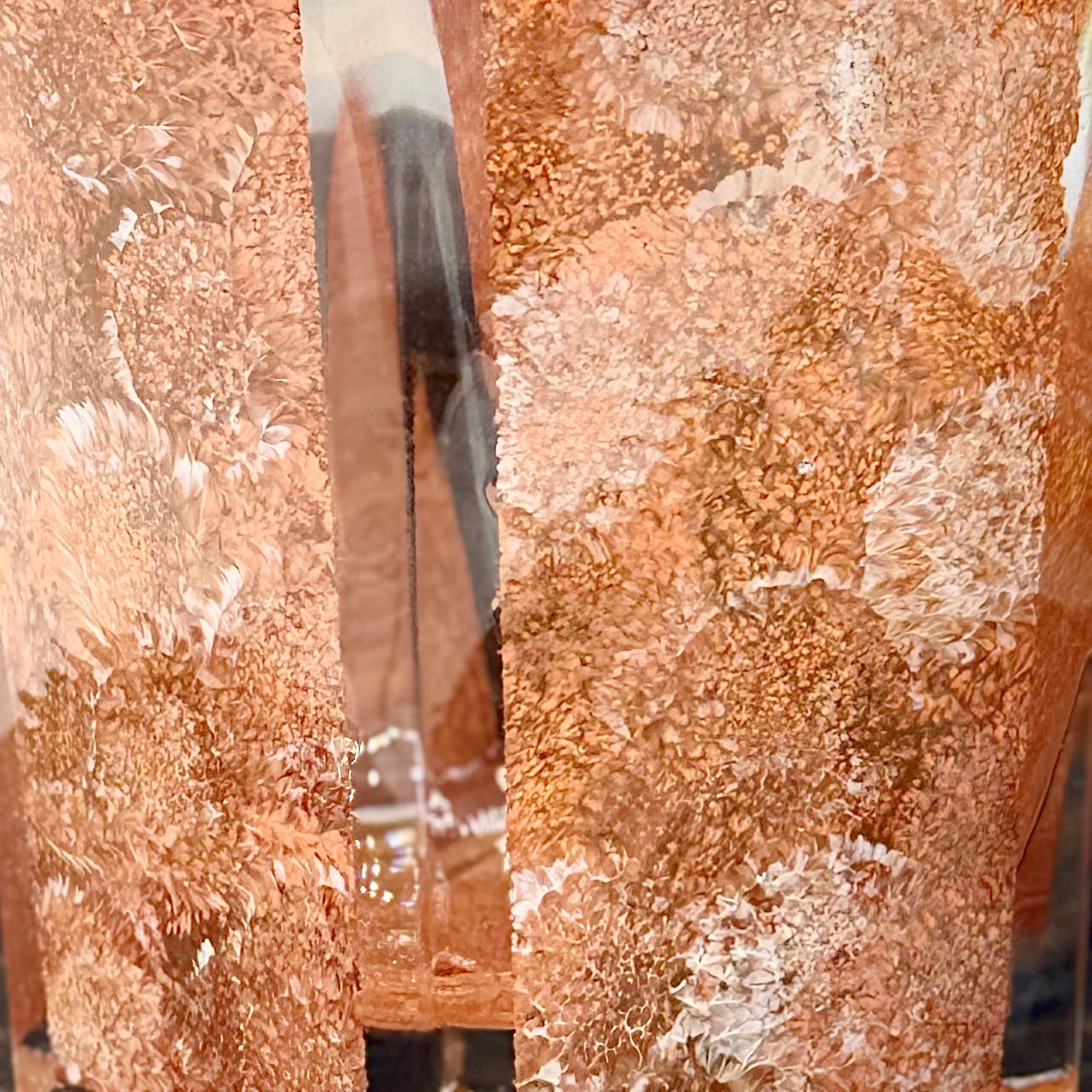 Copper Textured Rock Glass