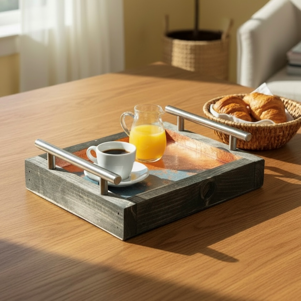 Copper Tide Wooden Tray Collection