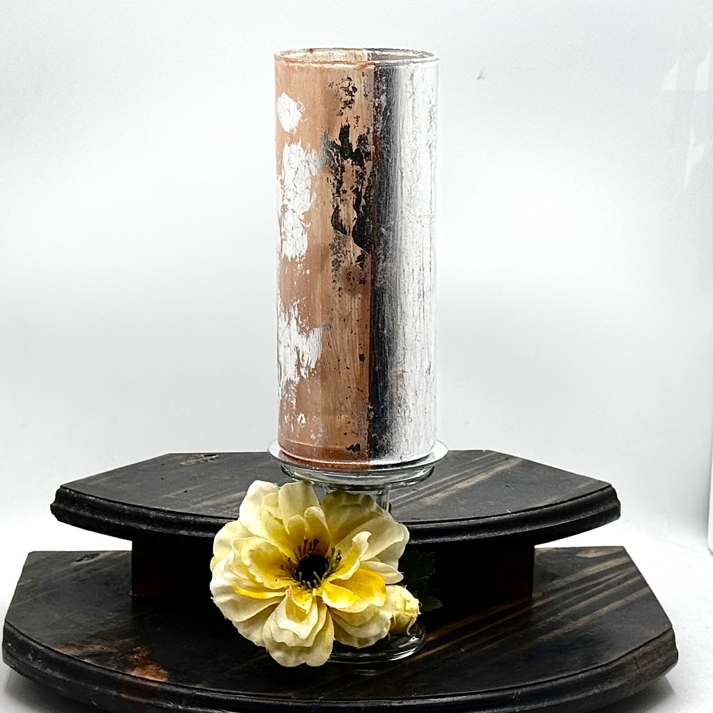 Coppered Frost Glass Vase Collection