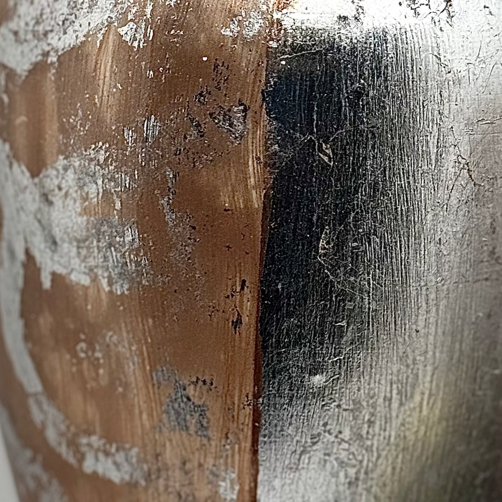 Coppered Frost Glass Vase Collection