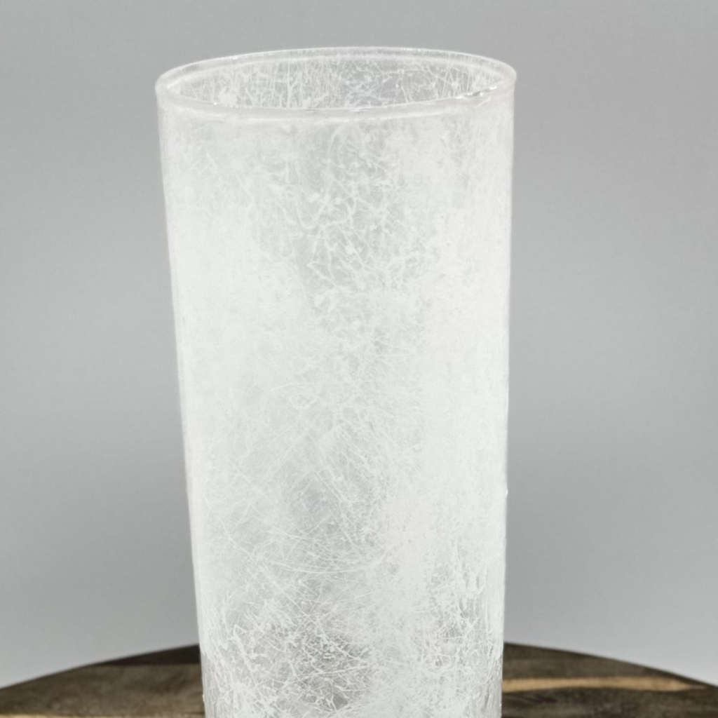 Cracked Ice Glass Vase Collection