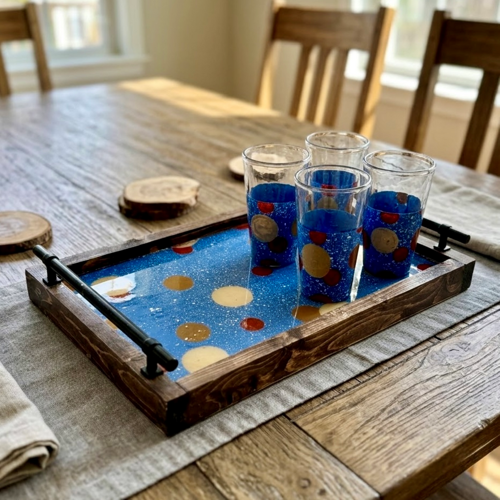 Desert Mist Wooden Tray
