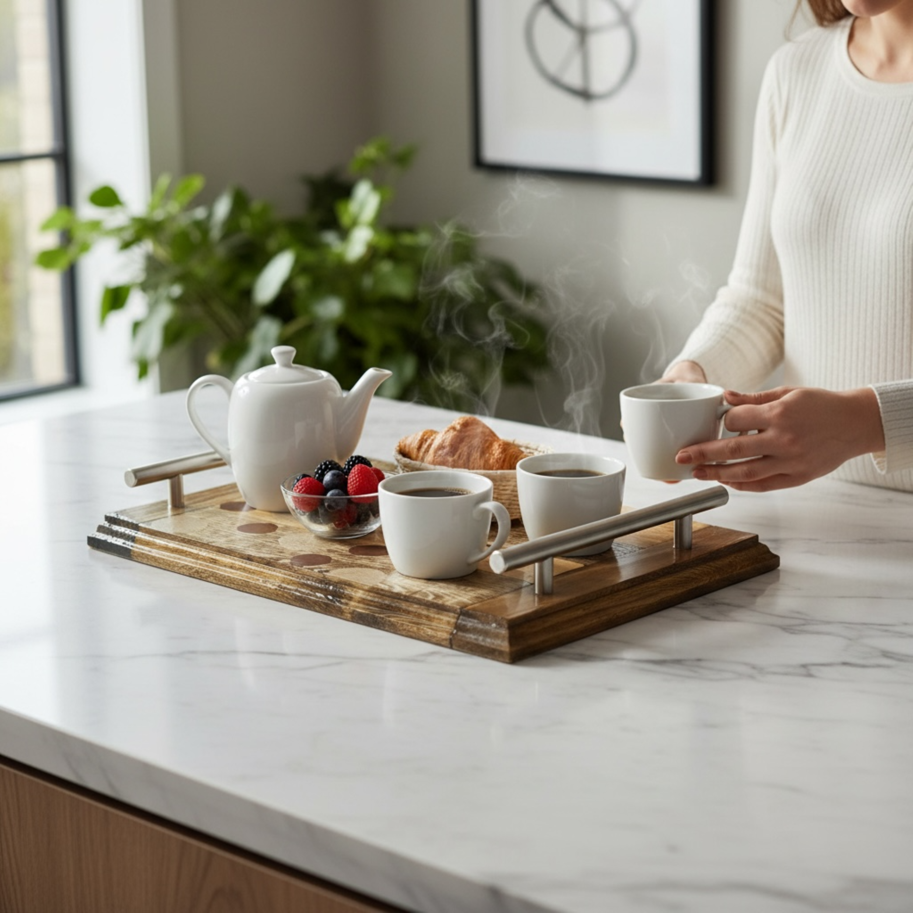 Dot & Drift Wooden Tray