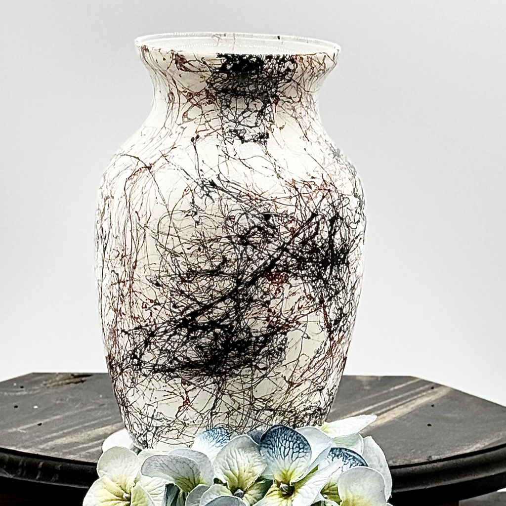 Ebony & Bronze Glass Vase Collection