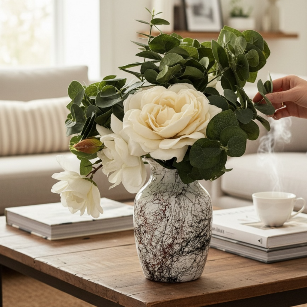 Ebony & Bronze Glass Vase Collection