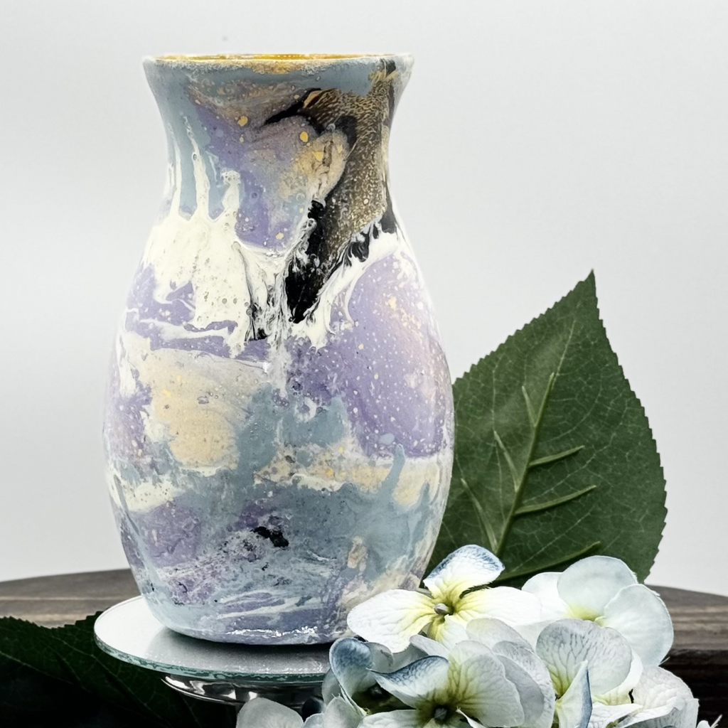 Fluid Art Glass Vase Collection