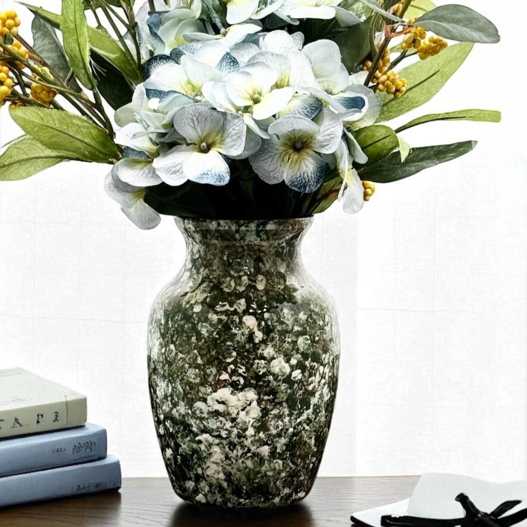 Forest Patina Glass Vase Collection
