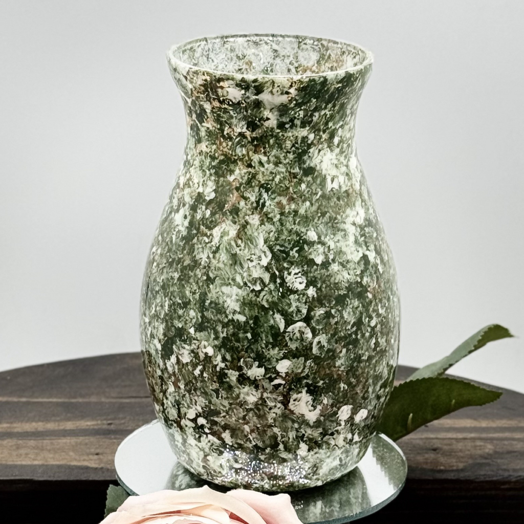 Forest Patina Glass Vase Collection