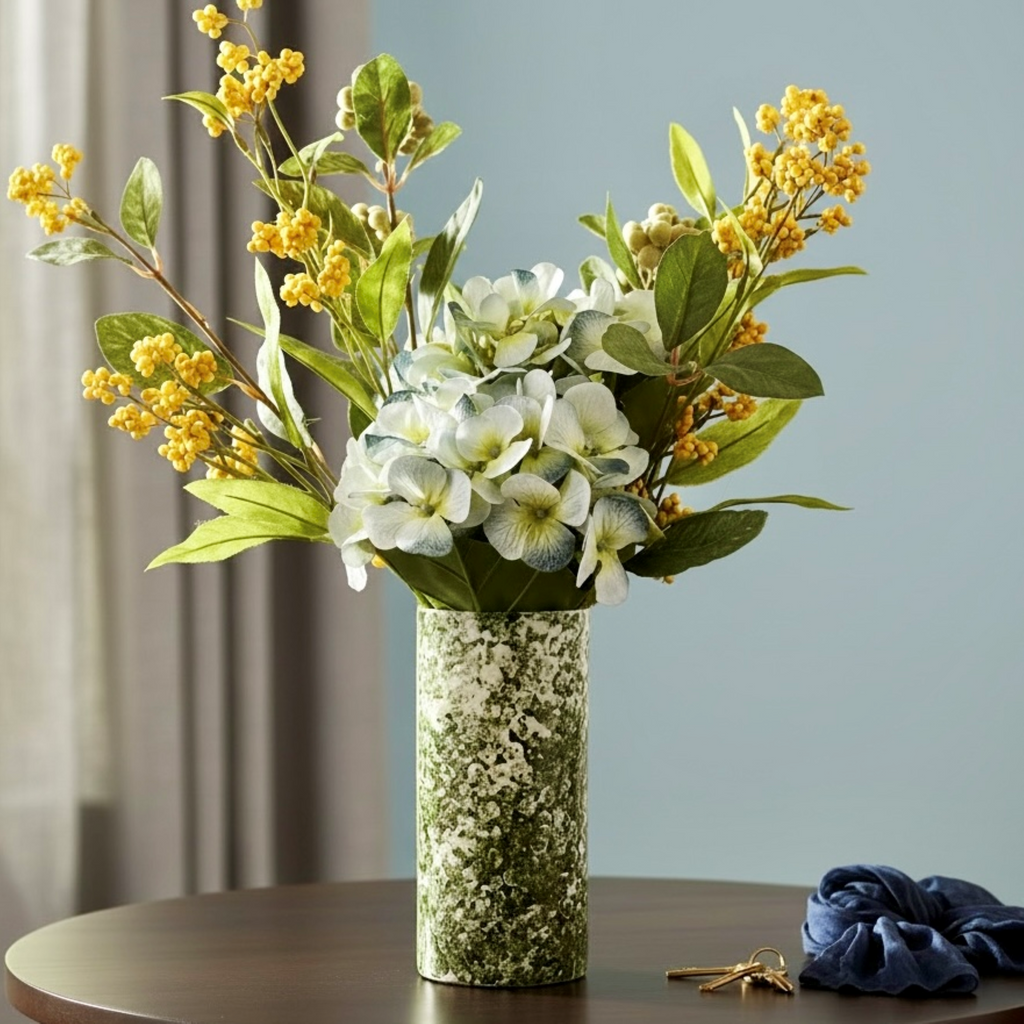 Forest Patina Glass Vase Collection