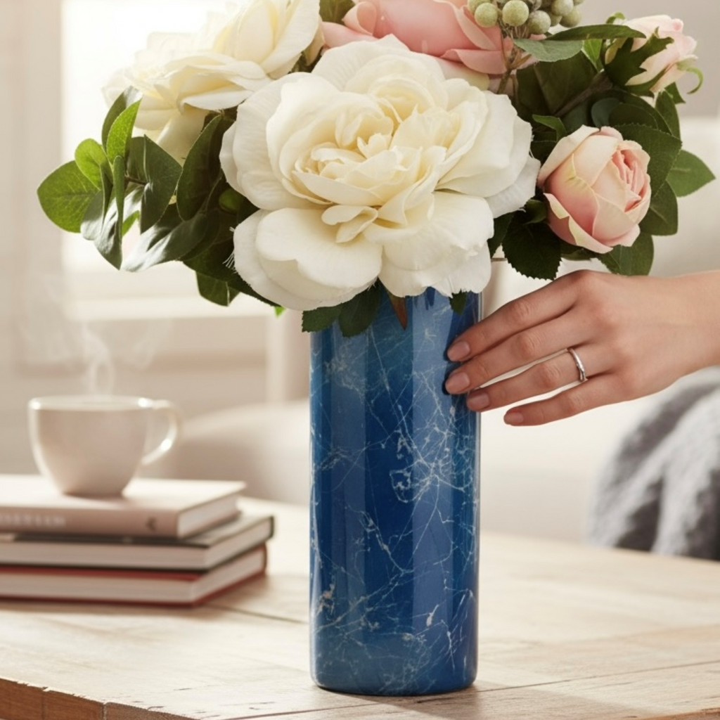 Frozen Lightning Glass Vase Collection