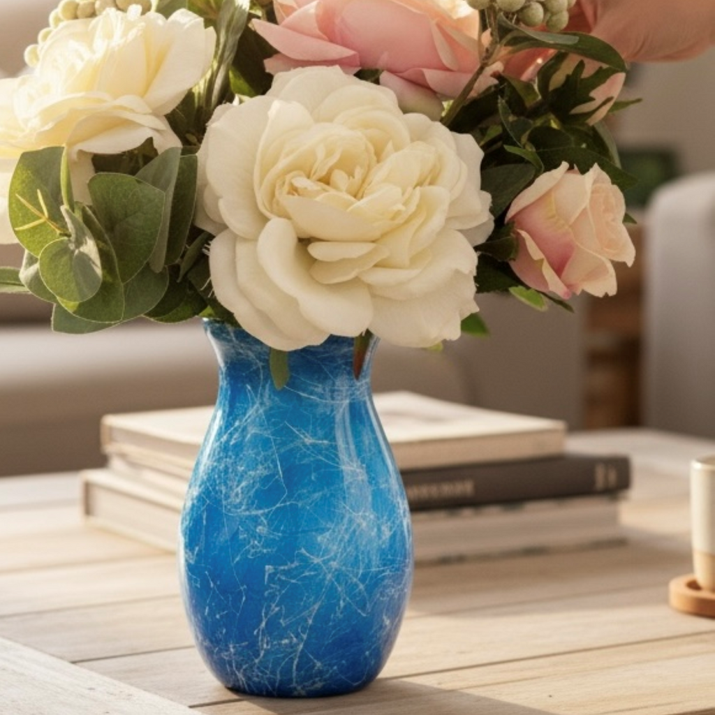 Frozen Lightning Glass Vase Collection