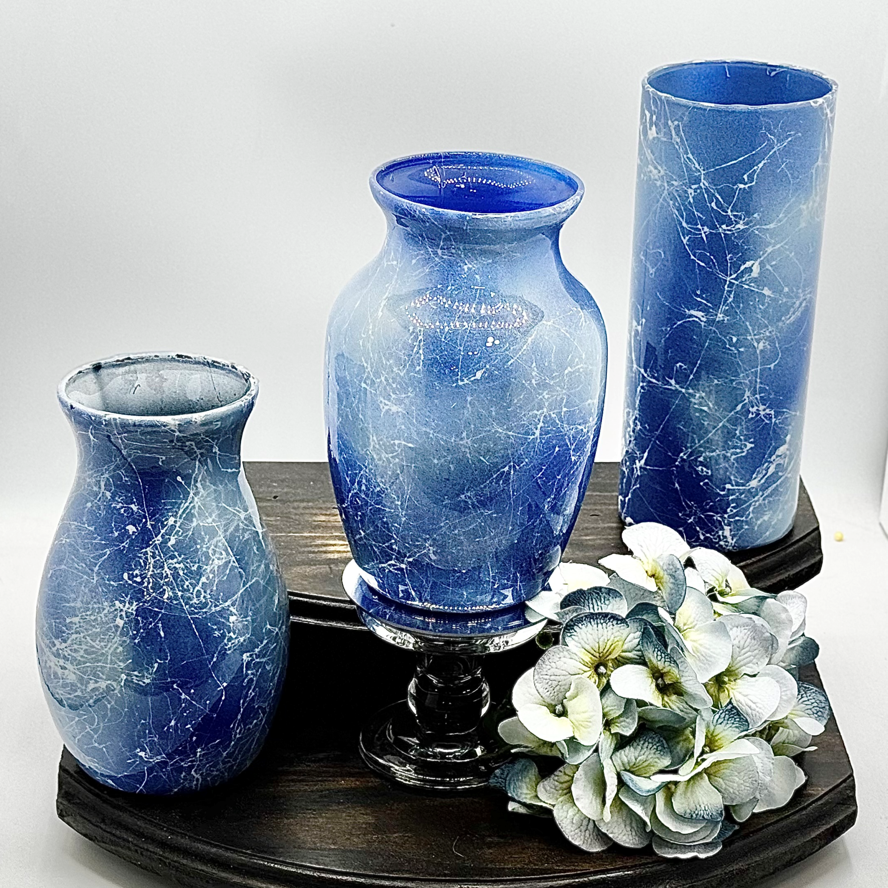 Frozen Lightning Glass Vase Collection